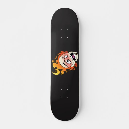 Scovillelicous Fire Head Skateboard Deck (Voorkant)