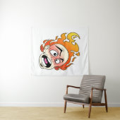 Scovillelicous Fire Head wandtapijt Wandkleed (In Situ (horizontaal))