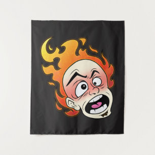 Scovillelicous Fire Head wandtapijt Wandkleed