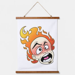 Scovillelicous Fire Head Wood Topped Wandtapijt Hangend Wandkleed