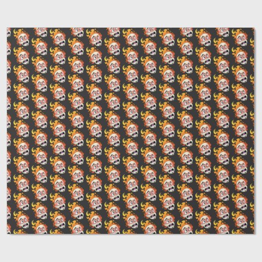 Scovillelicous Fire Head Wrapping Paper Cadeaupapier (Vlak)