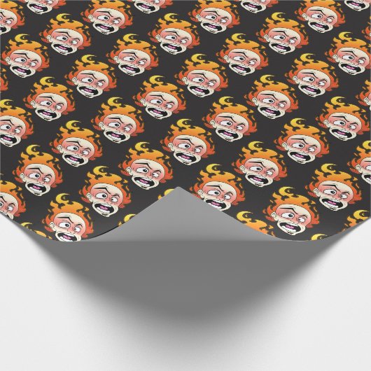 Scovillelicous Fire Head Wrapping Paper Cadeaupapier (Hoek)