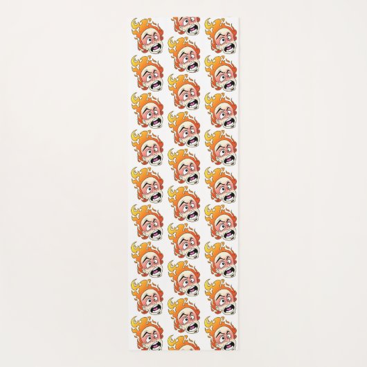 Scovillelicous Fire Head Yoga Mat (Achterkant)