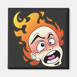 Scovillelicous Vuurkop Vierkante Magneet