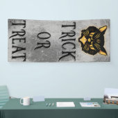Scowling Black Cat Trick or treat Spandoek (Beurs)
