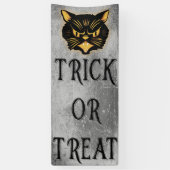 Scowling Black Cat Trick or treat Spandoek (Verticaal)