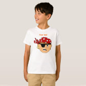 Scowling Boy Cute Pirate Stuff T-shirt (Voorkant volledig)