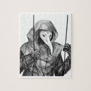 SCP 049 betreffende de trekpuzzel voor de tekening Legpuzzel