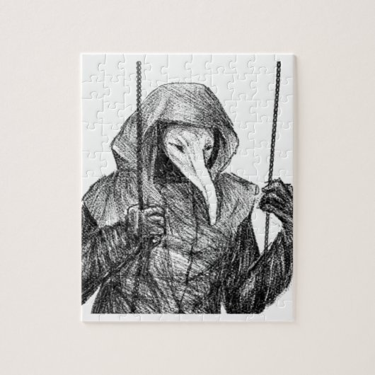 SCP 049 betreffende de trekpuzzel voor de tekening Legpuzzel (Verticaal)