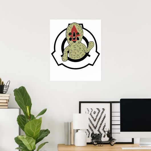 SCP 173 SCP Stichting pindanut het beeld Poster (Thuiskantoor)