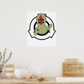 SCP 173 SCP Stichting pindanut het beeld Poster (Keuken)