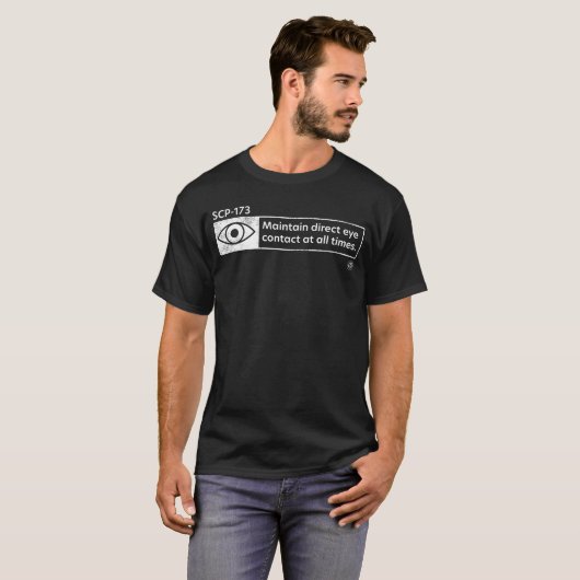 Scp 173 - veilig bevat beschermend scp stichting t-shirt (Voorkant volledig)