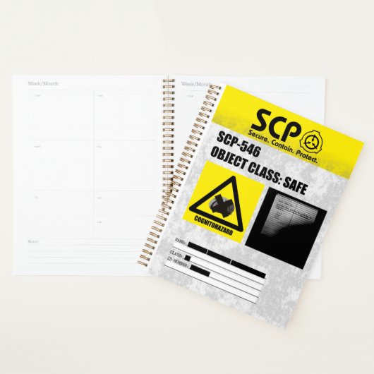 SCP - 546 "A Notitieboek"-Notitieboek Planner (Display)