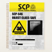 SCP - 546 "A Notitieboek"-Notitieboek Planner (Voorkant)