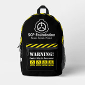 SCP Beveilig. Beperk. Bescherm. Paranormale Rugzak (Voorkant)