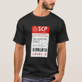 SCP Foundation Class A Directors Kaart T-shirt (Voorkant)