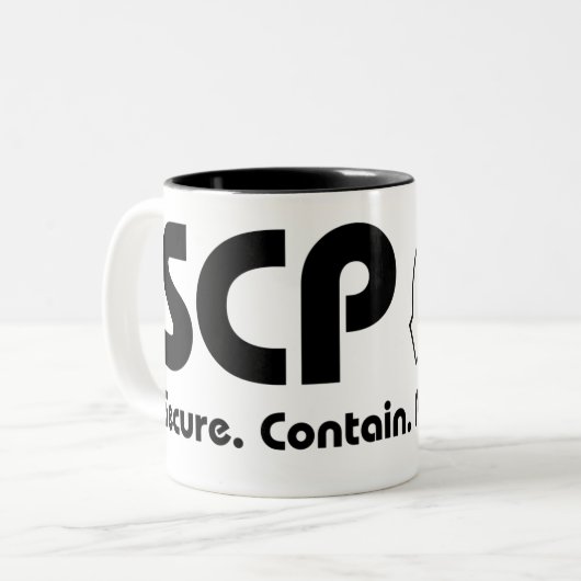 SCP Foundation Mok - Officiële Drankcontainer (Voorkant links)