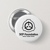 SCP Foundation-pin Ronde Button 5,7 Cm (Voorkant /achterkant)