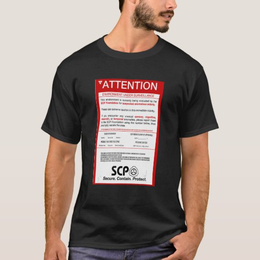 SCP Foundation SCP Foundation vermoedt afwijkend T-shirt (Voorkant)