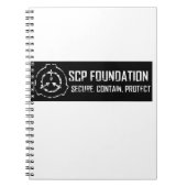 SCP Foundation: veilig. Beschermen Notitieboek (Voorkant)