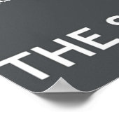 SCP het witte Veilige logo van de Stichting bevat  Poster (Hoek)