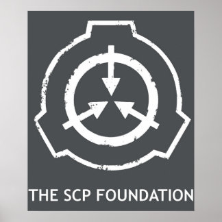 SCP het witte Veilige logo van de Stichting bevat  Poster