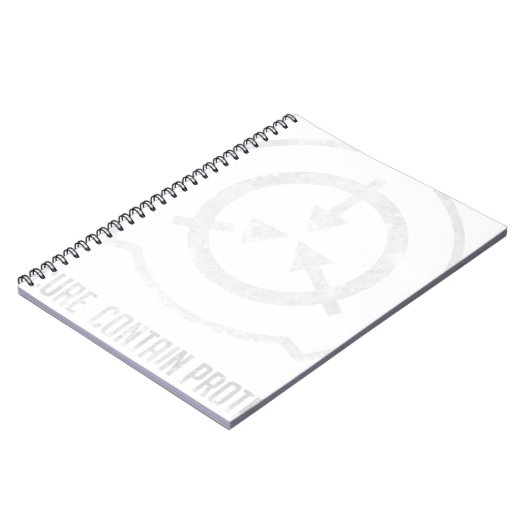SCP: Secure. Contain Protect Notitieboek (Linkerzijde)