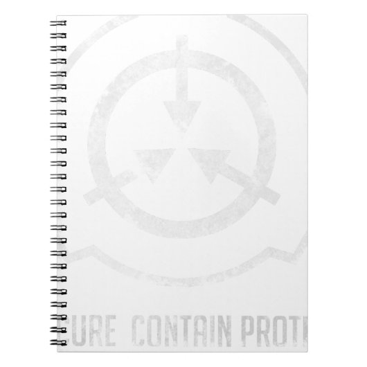 SCP: Secure. Contain Protect Notitieboek (Voorkant)