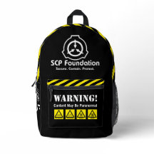 SCP Secure. Contain. Protect. Paranormal Backpack