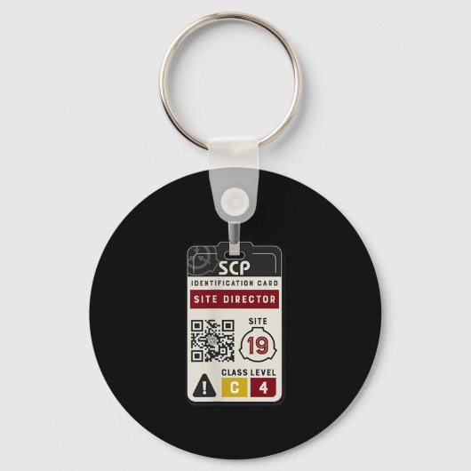 SCP Site Director ID Badge Kostuum Sleutelhanger (Voorkant)