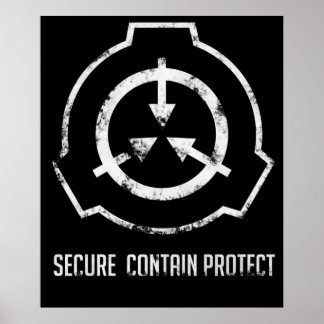 SCP Veilig bevat Bescherm Poster