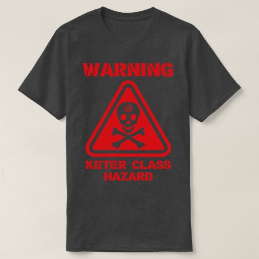 SCP Waarschuwingsmeter Klasse Gevaar T-shirt (Design voorkant)