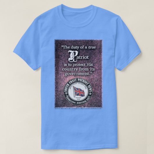 SCPN Paarse banner T-shirt (Design voorkant)