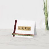 Scrabble Christmas Kaart (Voorkant)