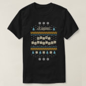 Scrabble kerstbriefjes Ugly Sweater T-Sh T-shirt (Design voorkant)