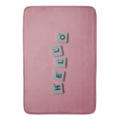 Scrabble Letter Badmat – Leuk & Gezellig Roze Ontw (Voorkant Verticaal)