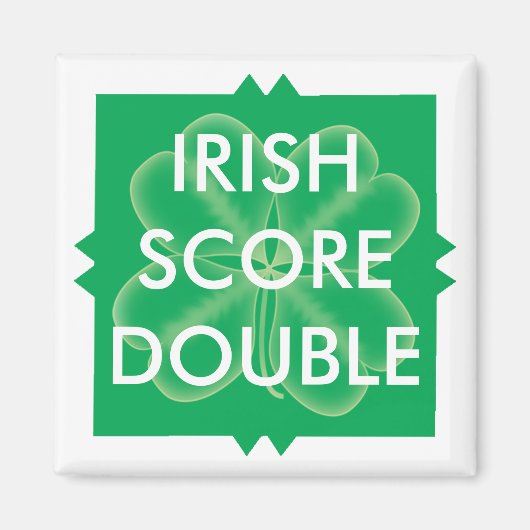 Scrabble St. Patrick's Double Score Magneet (Voorkant)