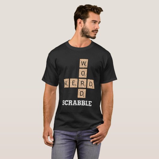 Scrabble Word Nerd T-shirt (Voorkant volledig)