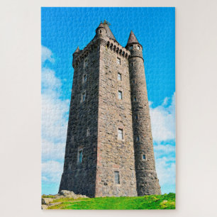 Scrabo toren Newtownards County Down Ierland. Legpuzzel