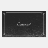 Scraching Silent Film Title Rechthoekige Sticker (Voorkant)