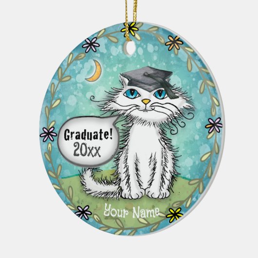 Scraggles Cat afstuderen ornament (Links)
