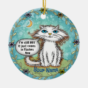 Scraggles Cat opvliegers Keramisch Ornament