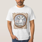 Scraggles Cat Poker Face T-shirt (Voorkant)