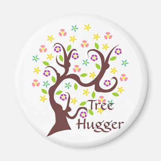 Scraggly Abstract Tree Magneet (Voorkant)