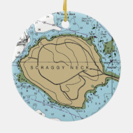 Scraggy Neck Buzzards Bay MA Keramisch Ornament