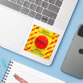 SCRAM-besturing, noodstop kernreactor Sticker (Laptop met iPhone)