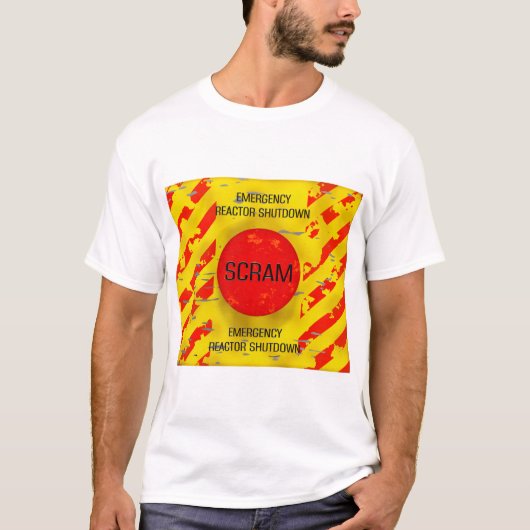 SCRAM-besturing, noodstop kernreactor T-shirt (Voorkant)