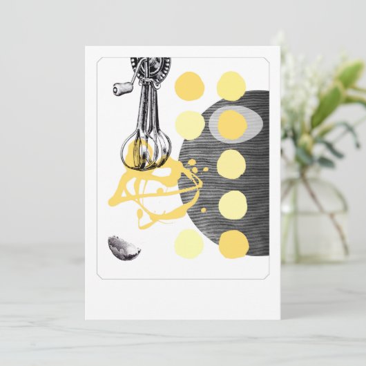 Scramble Eggs - uitnodiging of notiecard (Staand voorkant)