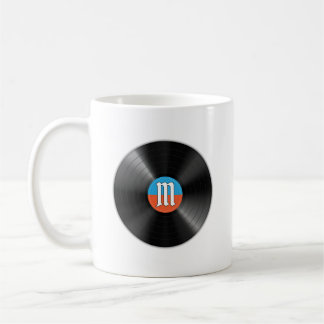 Scramble Golf Papa Retro Vinyl Monogram Naam Koffiemok