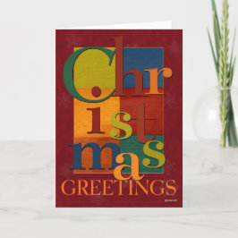 Scrambled Letters Kerst Kaart